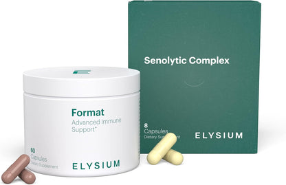 ELYSIUM Format Immune Support Supplement - Vitamin C Supplement, Immunity Support, Immune Defense, Intermittent Senolytic Complex Immune Support for Adults, Complete Immunity Supplement - 60ct - PrimeBioHealth - canada supplements