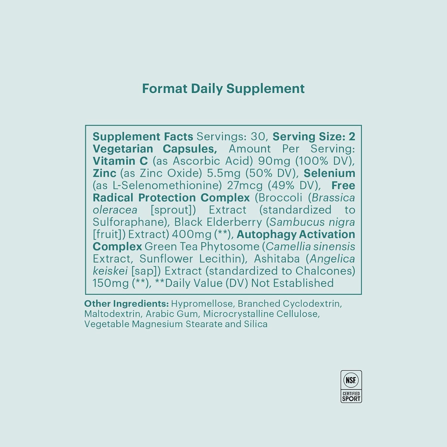 ELYSIUM Format Immune Support Supplement - Vitamin C Supplement, Immunity Support, Immune Defense, Intermittent Senolytic Complex Immune Support for Adults, Complete Immunity Supplement - 60ct - PrimeBioHealth - canada supplements