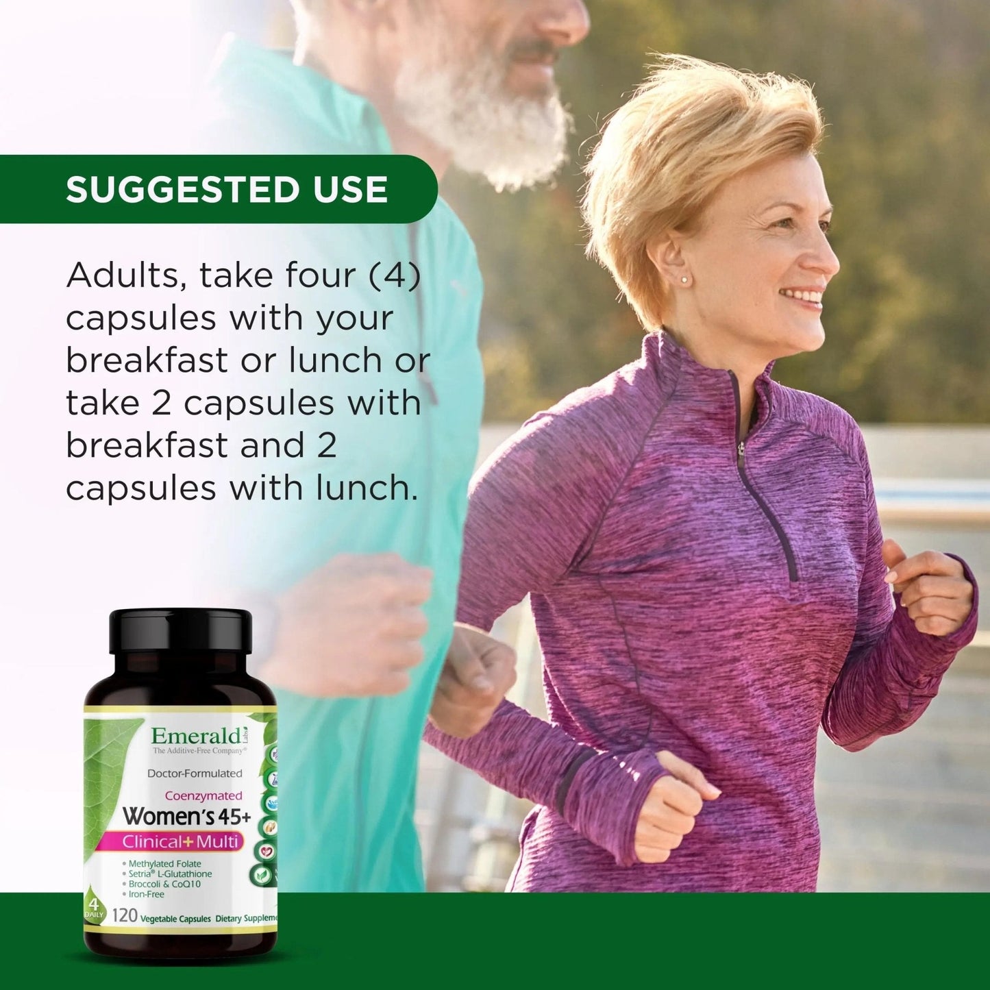 Emerald Labs Women's 45+ Clinical Multi - Multivitamin for Comprehensive Support, Bone & Heart Health* - Designed for Women 45+ - PrimeBioHealth - canada supplements