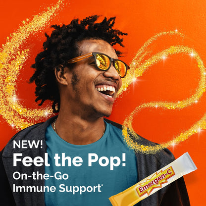 Emergen-C Crystals, On-the-Go Emergen-C Immune Support Supplement with Vitamin C, B Vitamins, Zinc and Manganese - PrimeBioHealth - canada supplements