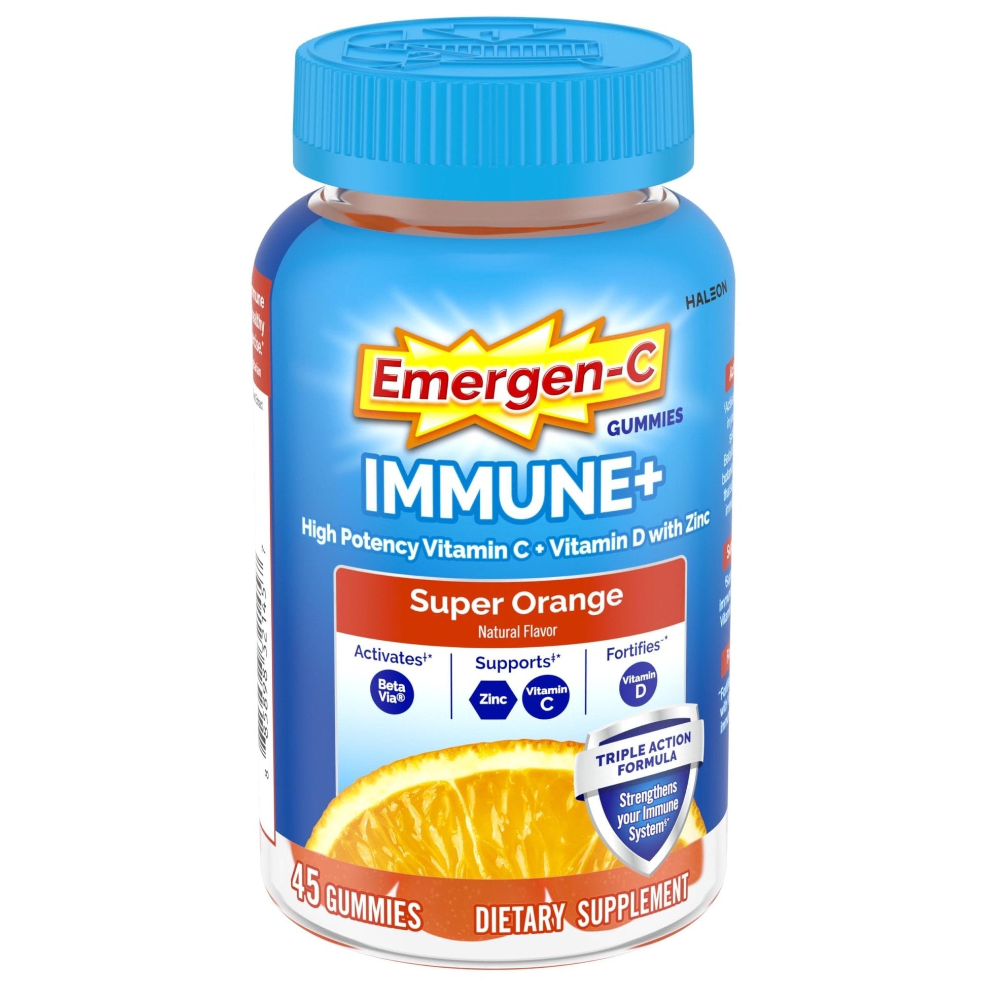 Emergen-C Immune+ Triple Action Immune Support Gummies, BetaVia (R), 1000mg Vitamin C, B Vitamins, Vitamin D and Antioxidants - PrimeBioHealth - canada supplements
