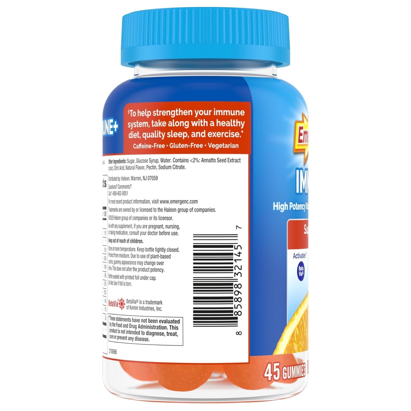 Emergen-C Immune+ Triple Action Immune Support Gummies, BetaVia (R), 1000mg Vitamin C, B Vitamins, Vitamin D and Antioxidants - PrimeBioHealth - canada supplements