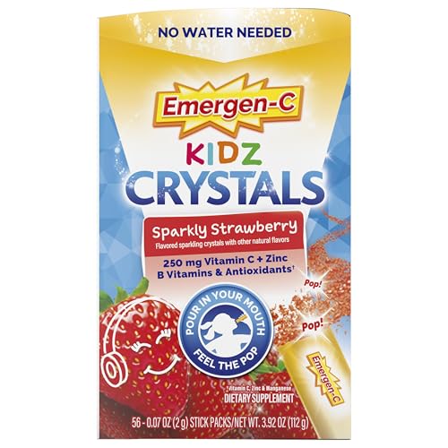 Emergen-C Kidz Crystals, On-the-Go Emergen-C Immune Support Supplement with Vitamin C, B Vitamins, Zinc and Manganese - PrimeBioHealth - canada supplements