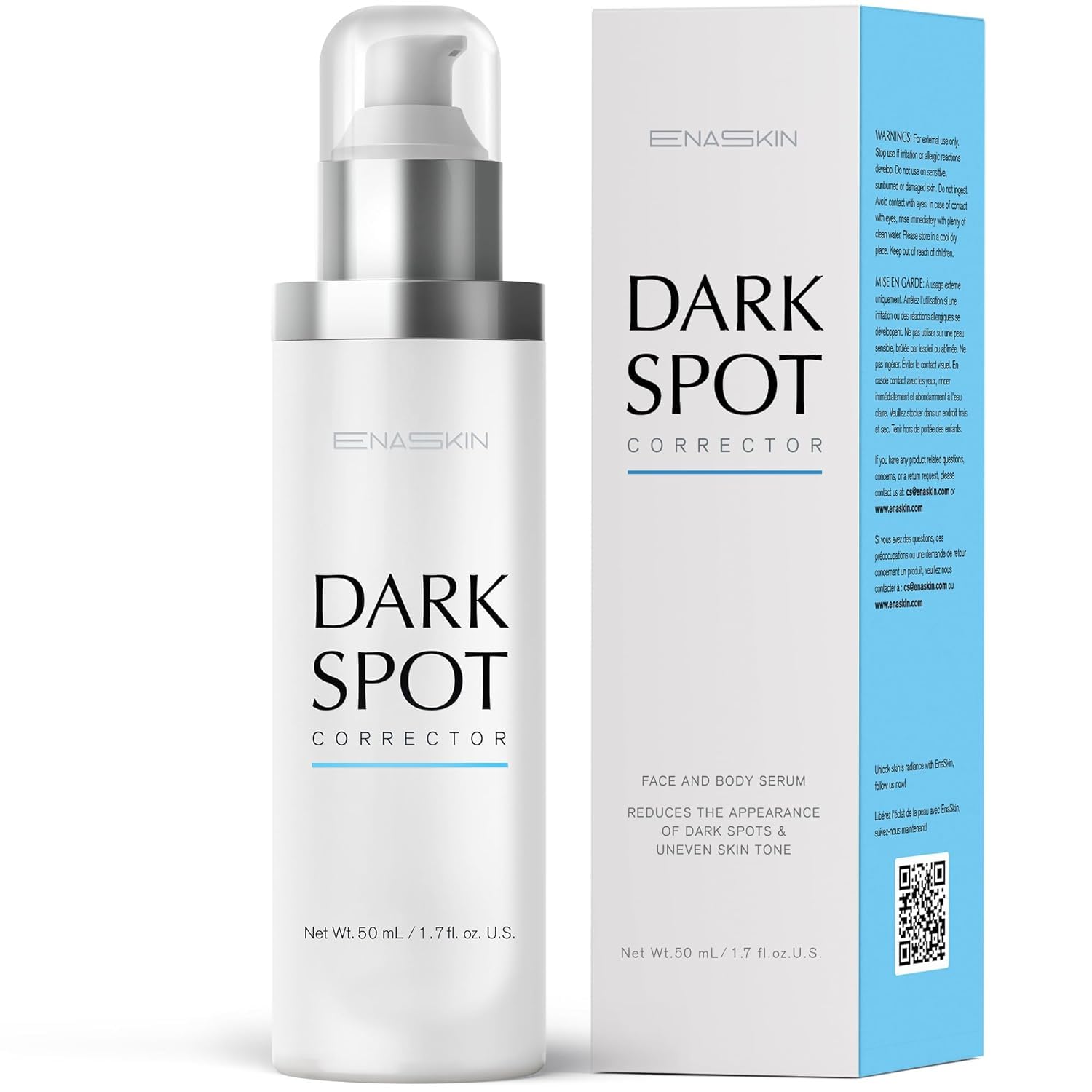 EnaSkin Dark Spot Remover for Face and Body: Advanced Formula Spot Corrector Cream to Fade Age Spots, Sun Spots, Freckles - PrimeBioHealth - canada supplements