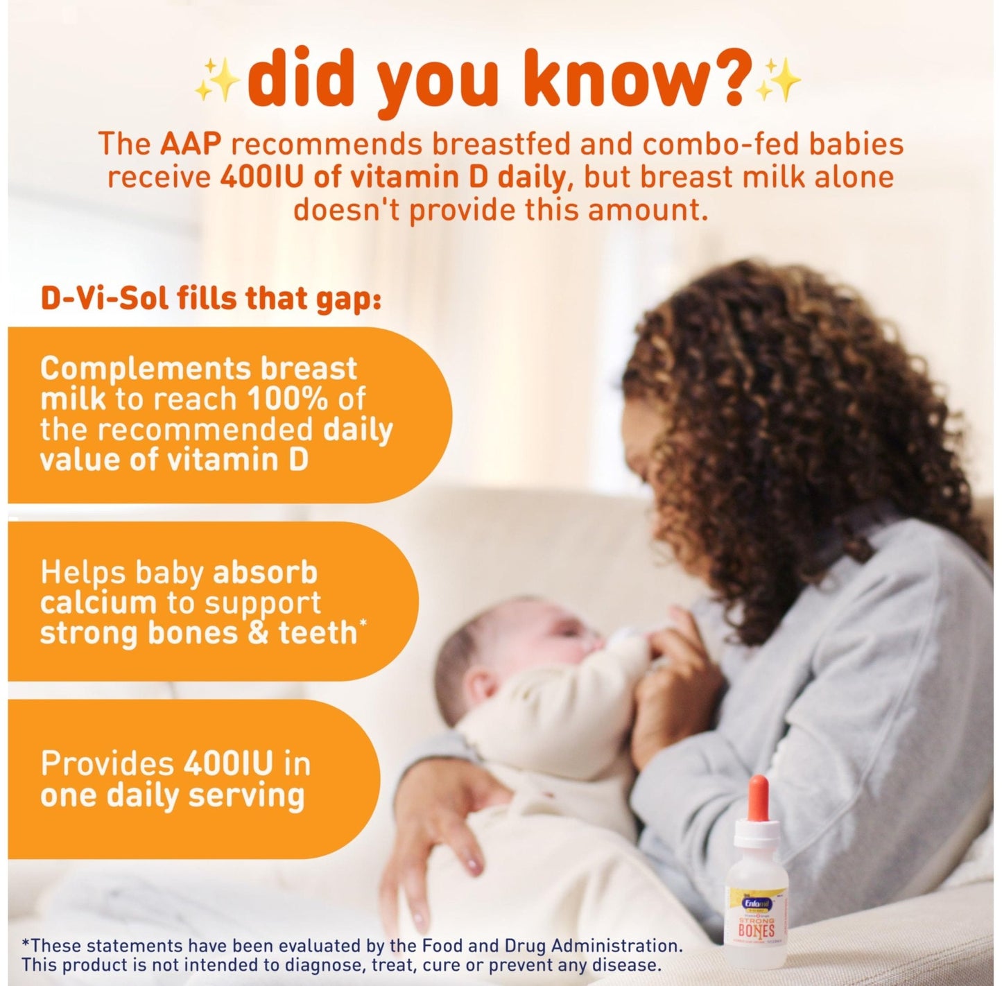 Enfamil Baby Vitamin D-Vi-Sol Liquid Supplement Drops for Infants, Supporting Strong Teeth & Bones in Newborn Babies, Easy-to-Use - PrimeBioHealth - canada supplements