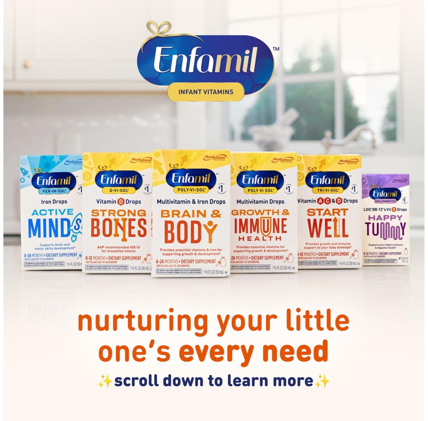 Enfamil Baby Vitamin D-Vi-Sol Liquid Supplement Drops for Infants, Supporting Strong Teeth & Bones in Newborn Babies, Easy-to-Use - PrimeBioHealth - canada supplements