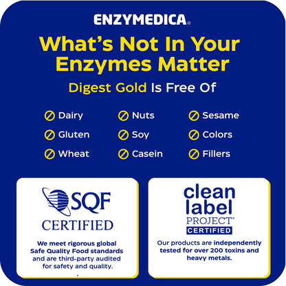 Enzymedica, Digest Gold + ATPro, Maximum Strength Enzymes, 45 Capsules - PrimeBioHealth - canada supplements