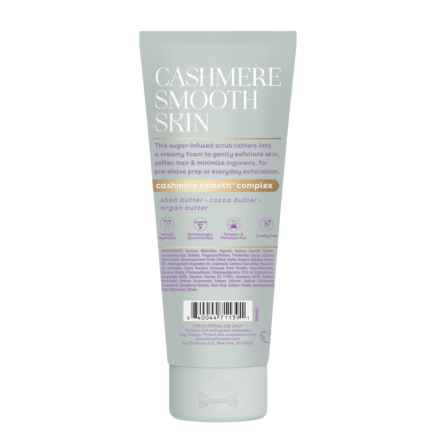 eos Cashmere Skin Collection Pre-Shave Scrub- Vanilla Cashmere, Exfoliating Body Scrub, Vanilla Body Scrub, Hydrating, Shea Sugar, 7 fl oz - PrimeBioHealth - canada supplements