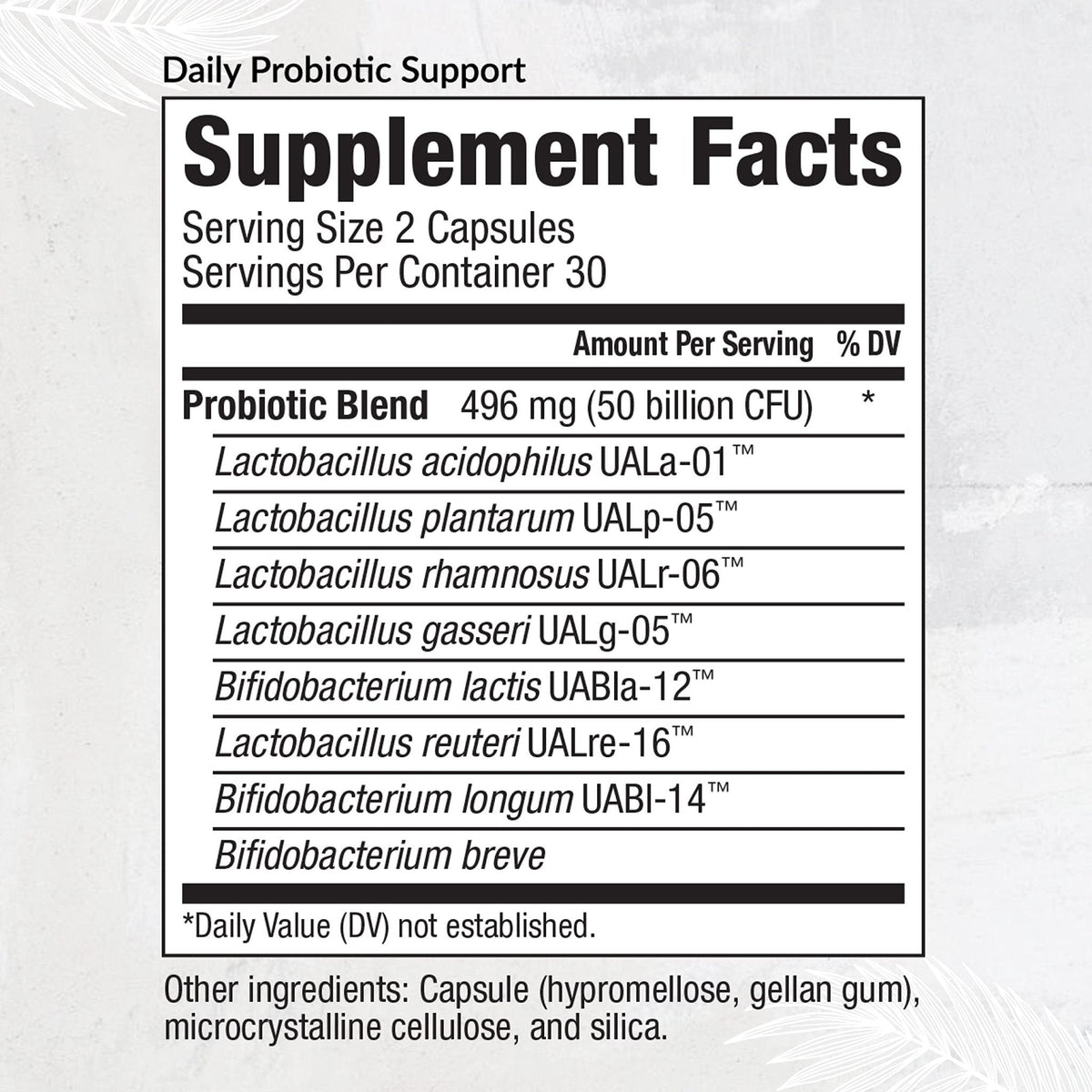 Equilife Daily Probiotic Support, 50 Billion CFU, 8 Probiotic Strains, Digestive and Gut Health Supplement for Men and Women, Gluten Free, Soy and Dairy Free - PrimeBioHealth - canada supplements