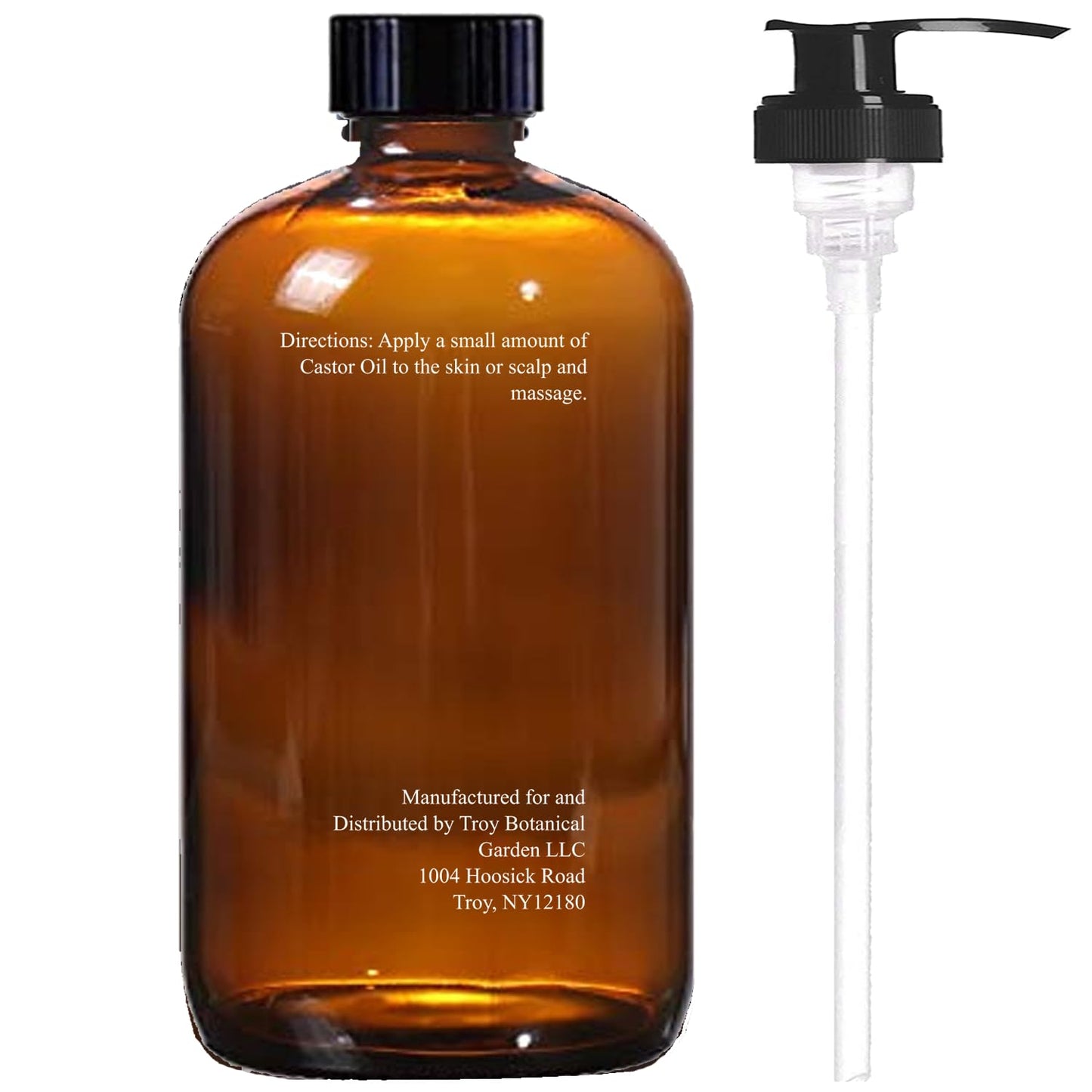 Essentially KateS Castor Oil 16 Fl Oz (Glass Bottle) - Original - A Huge Glass Bottle with a Pump - 100% Pure and Natural - PrimeBioHealth - canada supplements