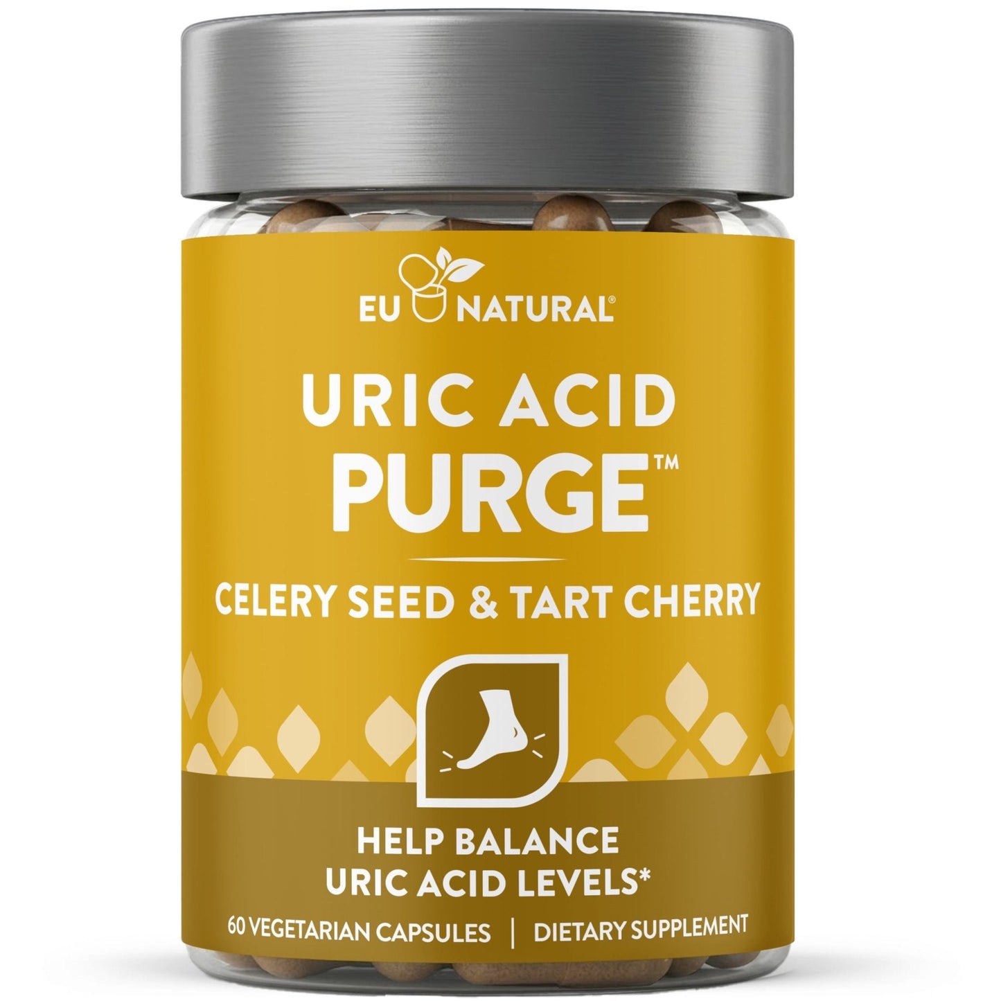 Eu Natural Purge Uric Acid Flush - Eat & Drink What You Want - Uric Acid Support for Joints & Mobility with Celery Seed - PrimeBioHealth - canada supplements