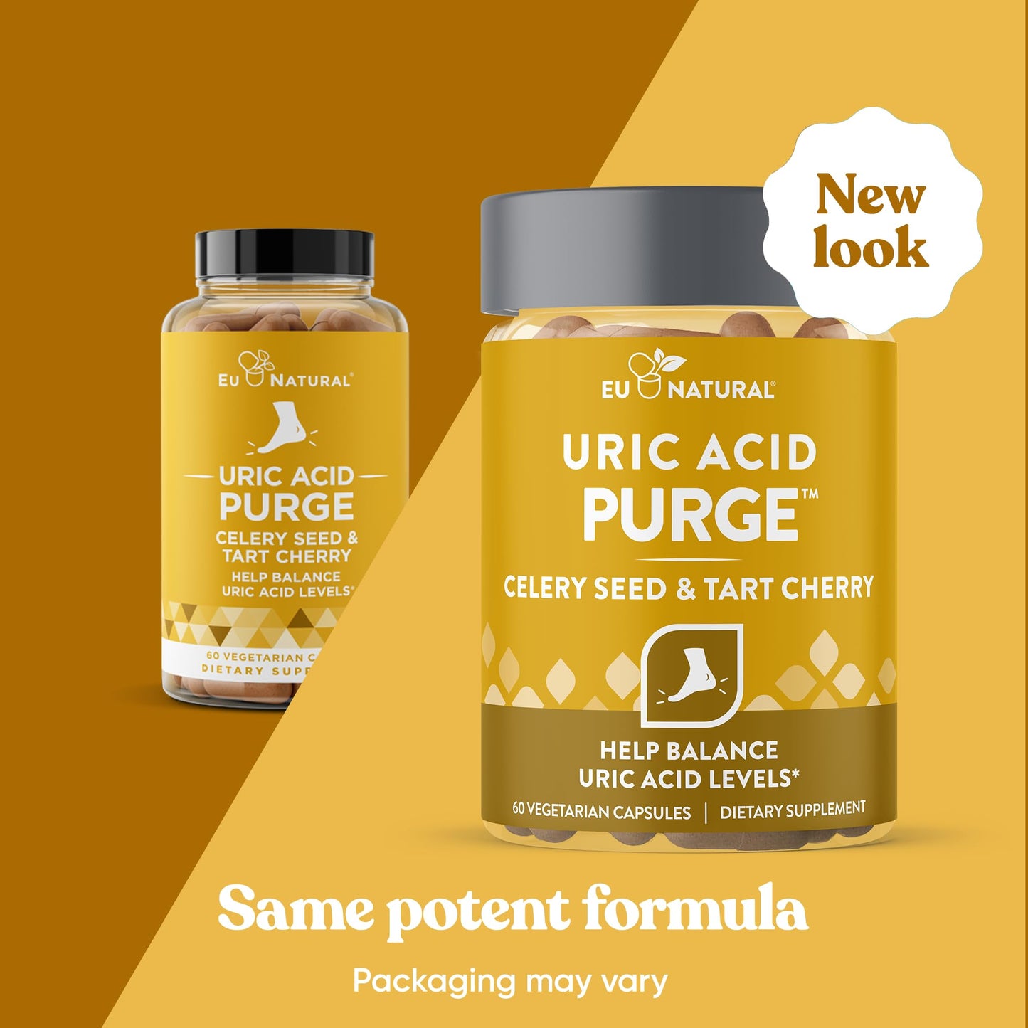 Eu Natural Purge Uric Acid Flush - Eat & Drink What You Want - Uric Acid Support for Joints & Mobility with Celery Seed - PrimeBioHealth - canada supplements