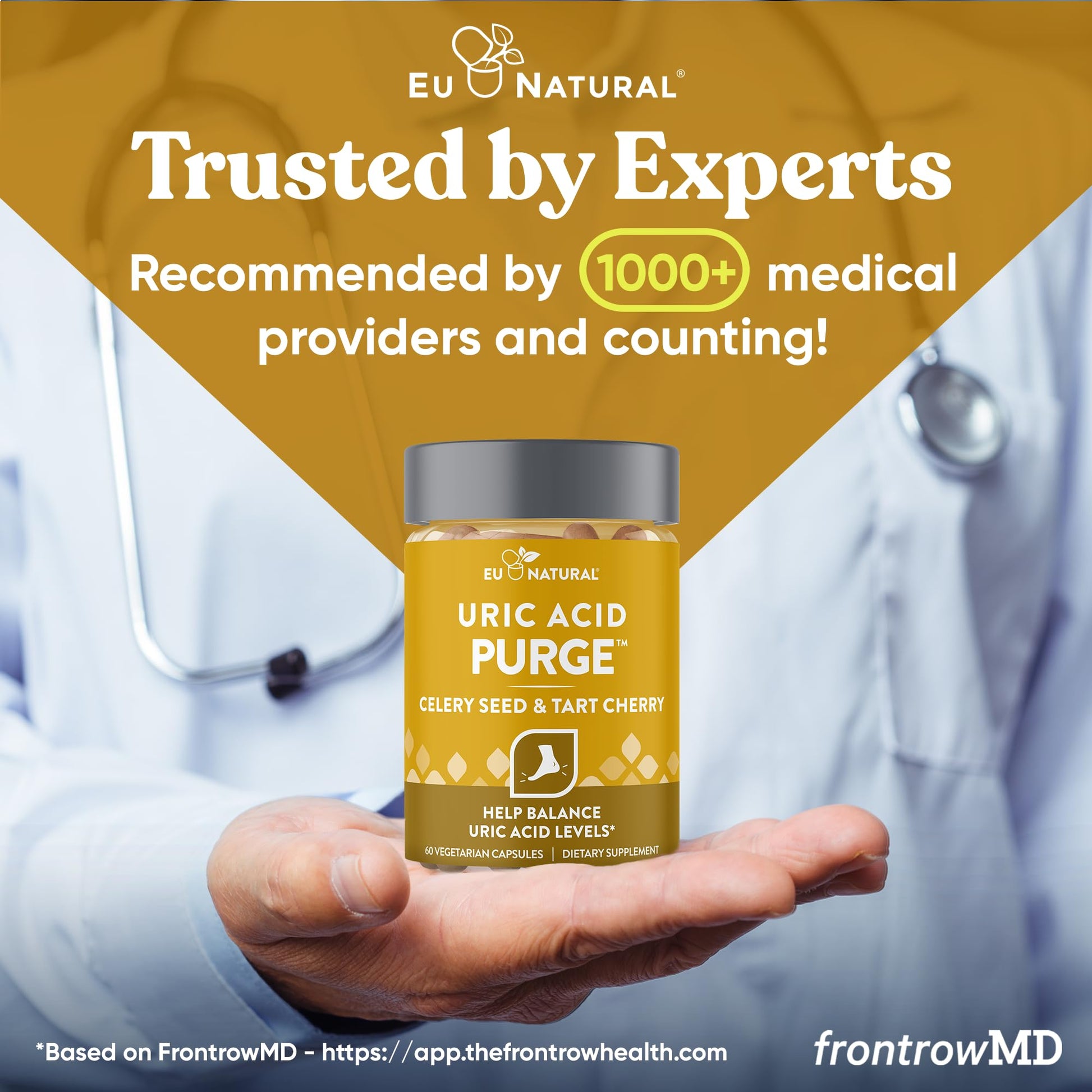 Eu Natural Purge Uric Acid Flush - Eat & Drink What You Want - Uric Acid Support for Joints & Mobility with Celery Seed - PrimeBioHealth - canada supplements