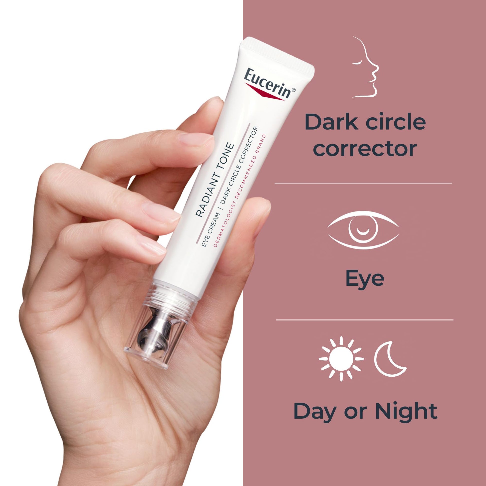Eucerin Radiant Tone Eye Cream Dark Circle Corrector, Eye Brightening Cream with Thiamidol and Hyaluronic Acid - PrimeBioHealth - canada supplements