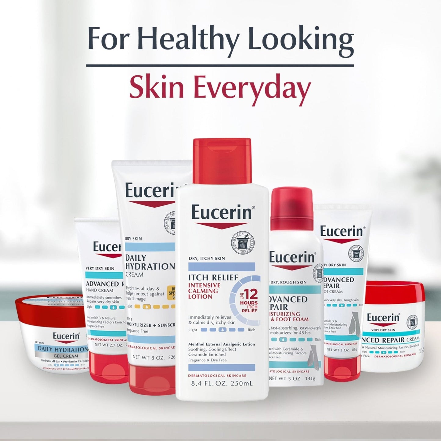 Eucerin Skin Calming Cream - Full Body Lotion for Dry, Itchy Skin, Natural Oatmeal Enriched - 14 oz. Tube - PrimeBioHealth - canada supplements