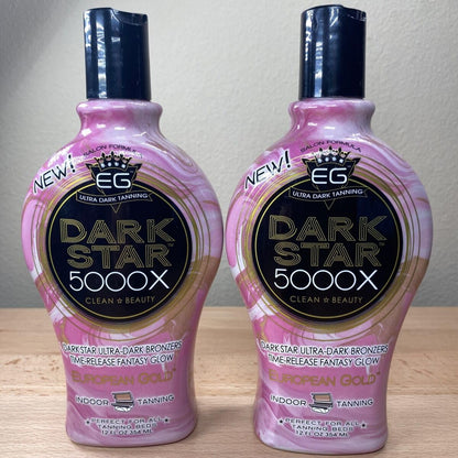 European Gold Dark Star 5000X Indoor Tanning Lotion for Tanning beds, 12 fl oz - PrimeBioHealth - canada supplements
