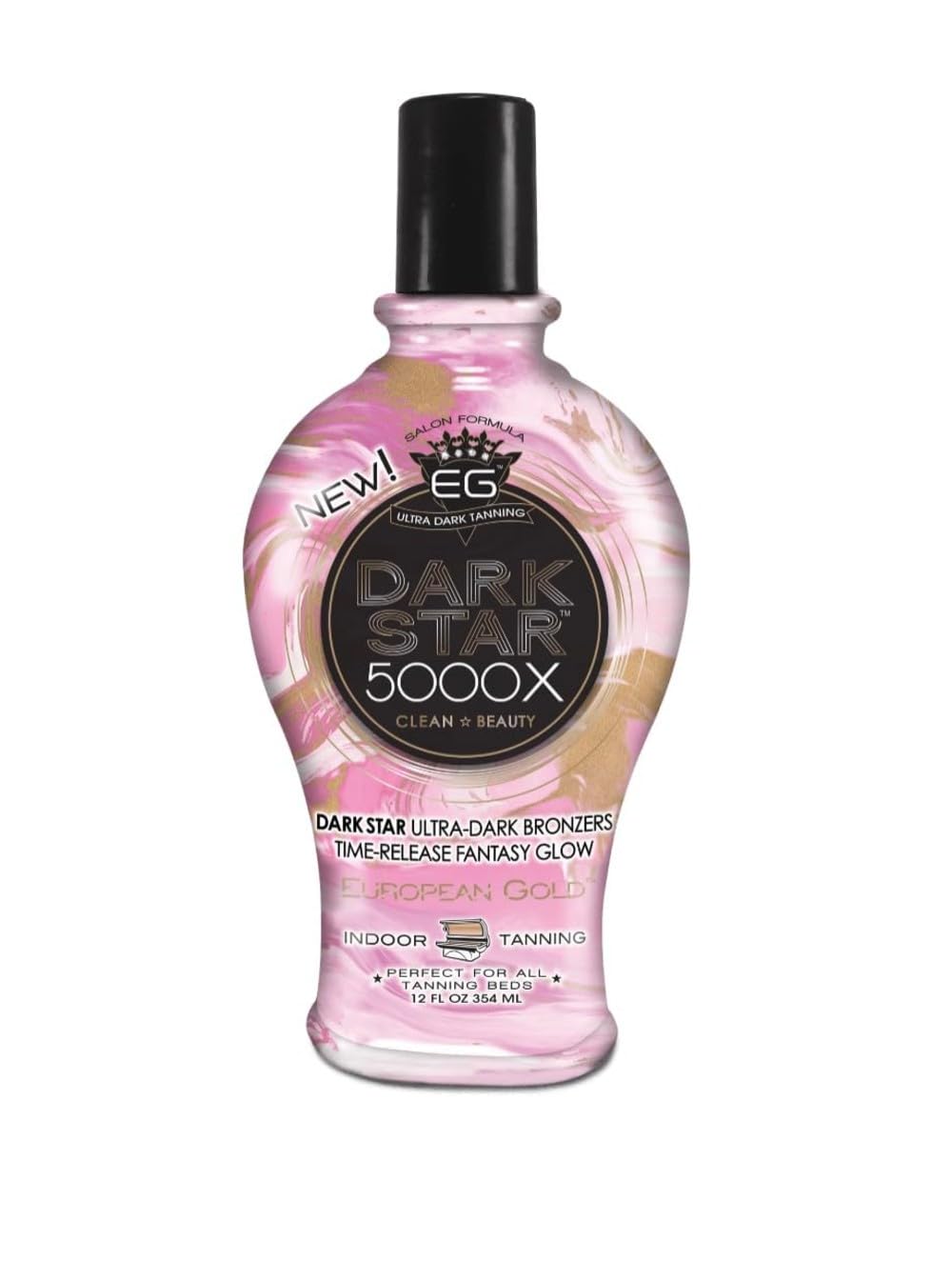 European Gold Dark Star 5000X Indoor Tanning Lotion for Tanning beds, 12 fl oz - PrimeBioHealth - canada supplements