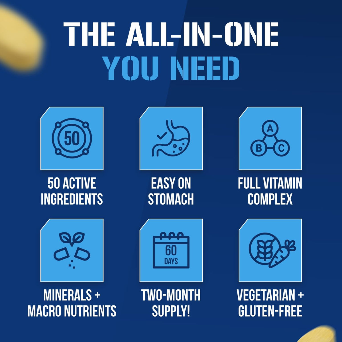 EVL Advanced Daily Multivitamin - Men's Multivitamin with Essential Minerals Phytonutrient Complex and VitaMode Active Mens Vitamins for Energy - PrimeBioHealth - canada supplements