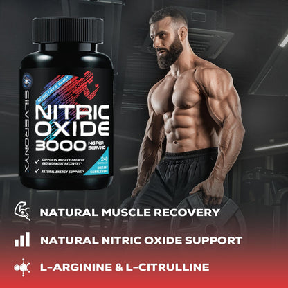 Extra Strength Nitric Oxide Booster - 3X Strength L-Arginine AKG & Citrulline Malate - Men & Women Premium Pre Workout Nitric Booster - Natural Energy & Muscle Support - PrimeBioHealth - canada supplements