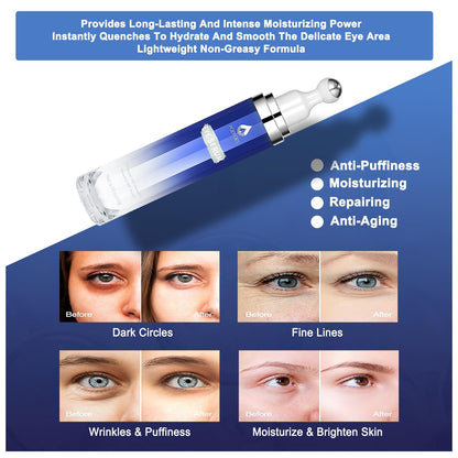 Eye Serum with 8% Caffeine 8% Retinol Hyaluronic Acid Niacinamide peptides for Puffy Bags Fine Lines Dark Circles Wrinkles - PrimeBioHealth - canada supplements