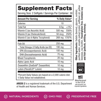 EyePromise Macular Health Eye Vitamin - 60 Softgels, 30-Day Supply - Zinc-Free Eye Health Support with Zeaxanthin, - PrimeBioHealth - canada supplements