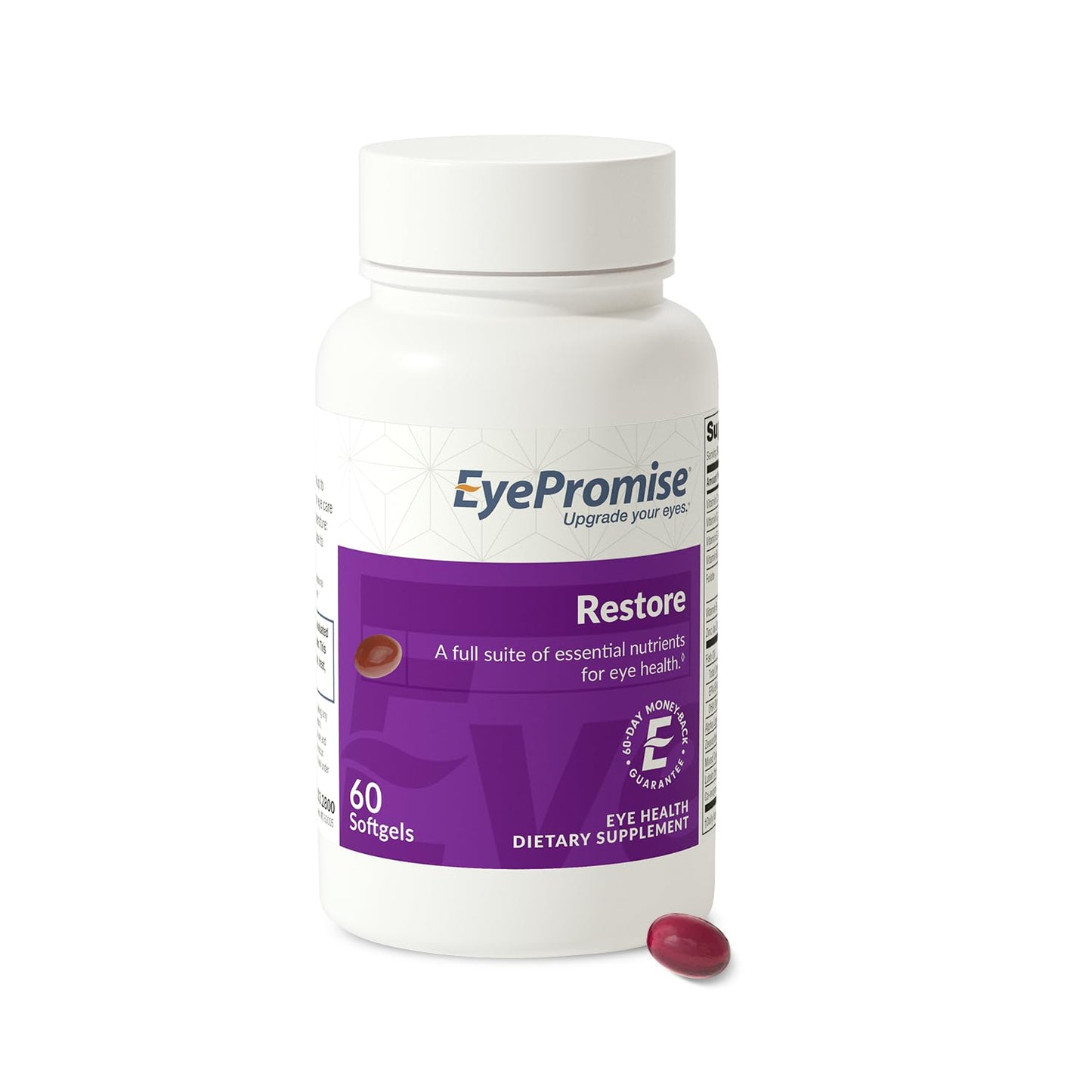 EyePromise Restore Eye Health Supplements - 60 Softgels, 30-Day Supply - Omega 3 Supplement for Aging Eyes with Lutein and Zeaxanthin, - PrimeBioHealth - canada supplements