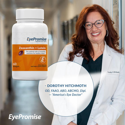 EyePromise Zeaxanthin + Lutein Eye Vitamin - 60 Softgels Capsules Made with Natural Ingredients for Diets Including Gluten Free and Vegetarian - PrimeBioHealth - canada supplements