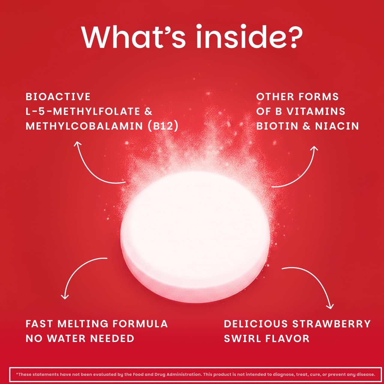 EZ Melts Dissolvable B-Complex - Vitamin B Complex - Provides Energy Metabolism & Heart Health Support - with Methylated B12 & Folate - Non-GMO & Vegan - PrimeBioHealth - canada supplements