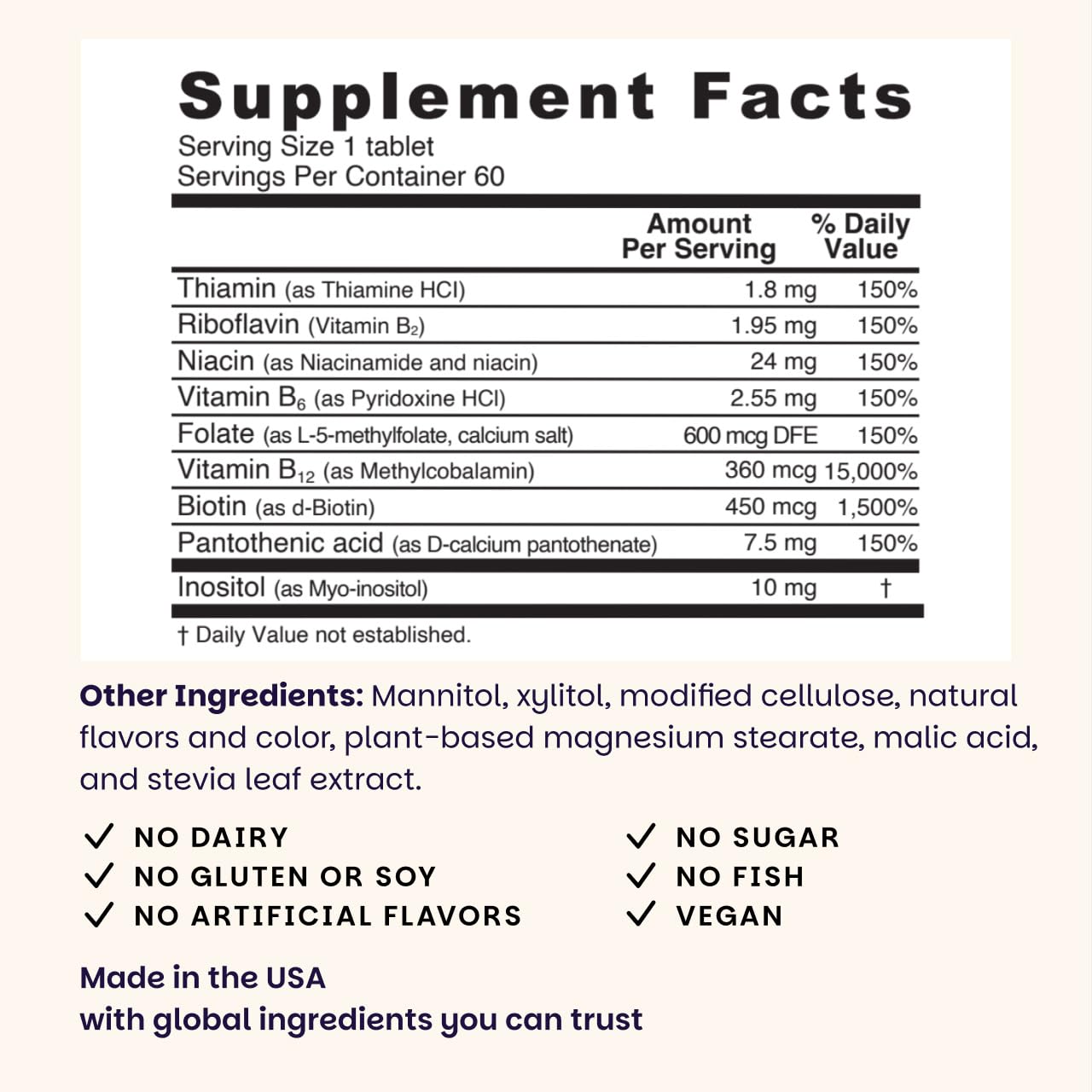 EZ Melts Dissolvable B-Complex - Vitamin B Complex - Provides Energy Metabolism & Heart Health Support - with Methylated B12 & Folate - Non-GMO & Vegan - PrimeBioHealth - canada supplements