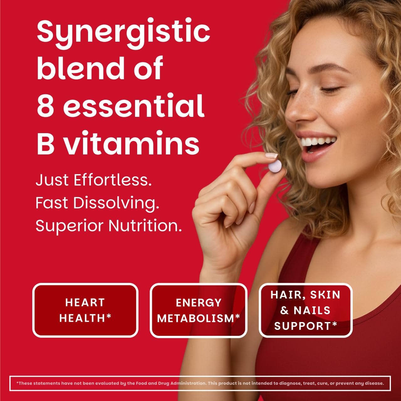 EZ Melts Dissolvable B-Complex - Vitamin B Complex - Provides Energy Metabolism & Heart Health Support - with Methylated B12 & Folate - Non-GMO & Vegan - PrimeBioHealth - canada supplements
