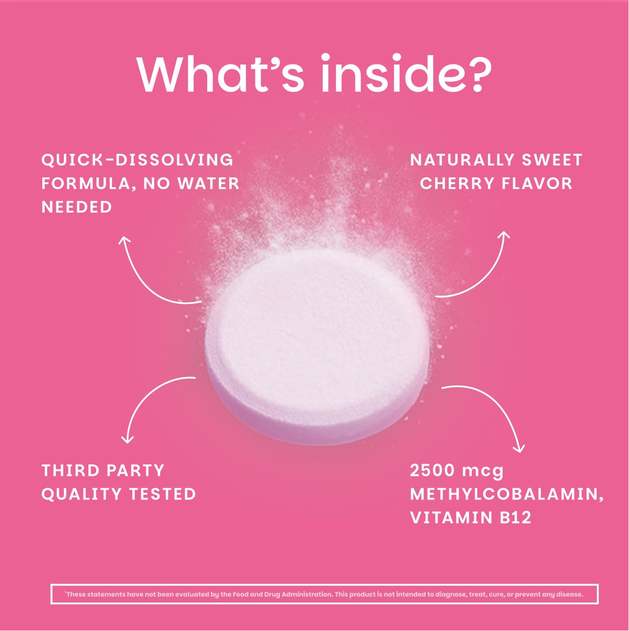 EZ Melts Dissolvable B12 2,500 mcg - Vitamin B12 for Energy & Immune Support - Non-GMO, Vegan & Gluten-Free - PrimeBioHealth - canada supplements