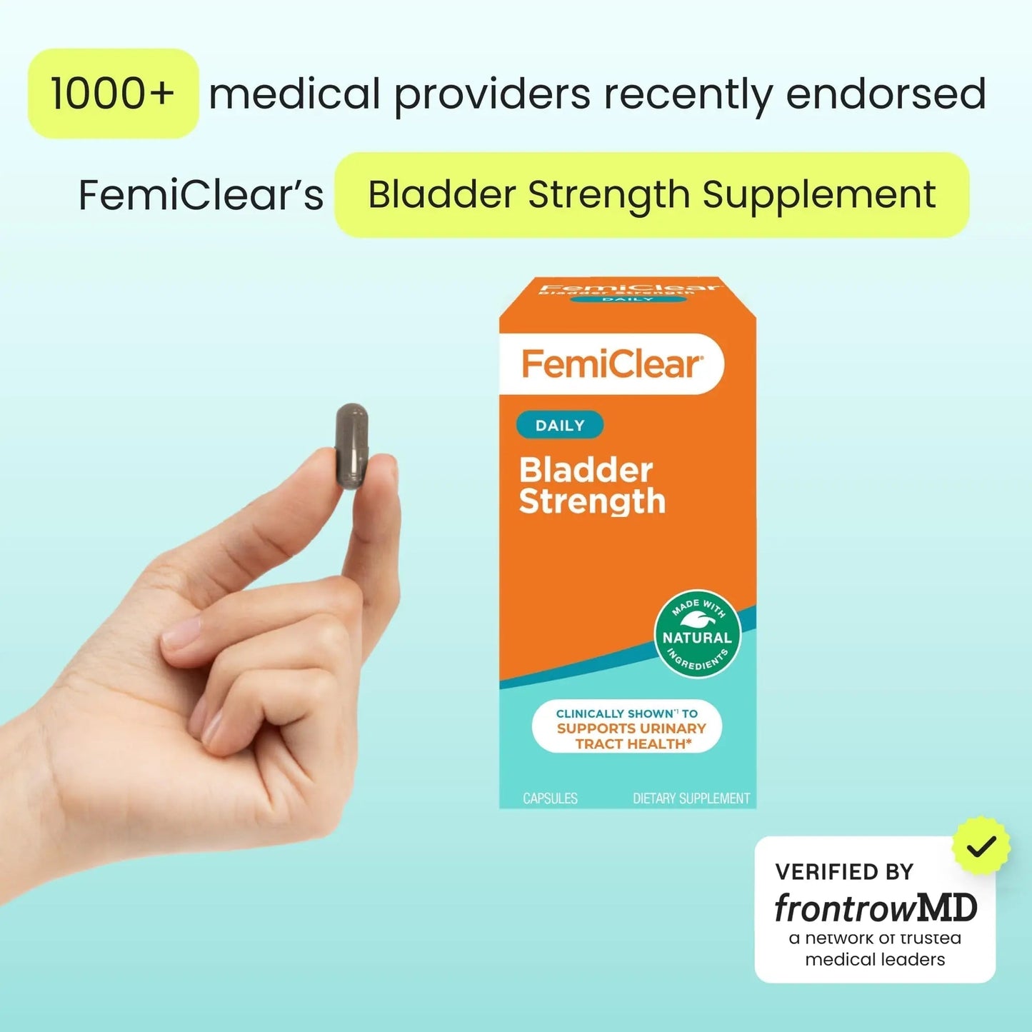 FemiClear Bladder Strength Supplement | Bladder Control & Wellness | 60 Capsules, 30 Day Supply | Made with Natural Ingredients | for Women & Men - PrimeBioHealth - canada supplements