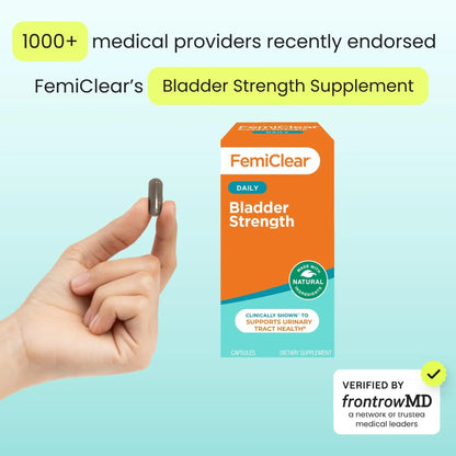 FemiClear Bladder Strength Supplement | Bladder Control & Wellness | 60 Capsules, 30 Day Supply | Made with Natural Ingredients | for Women & Men - PrimeBioHealth - canada supplements