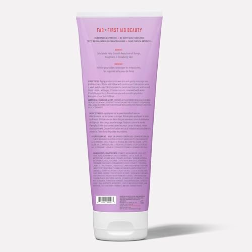 First Aid Beauty - KP Bump Eraser Body Scrub with 10% AHA, Keratosis Pilaris Exfoliator with Glycolic and Lactic acids, Helps Reduce Chicken Skin Bumps - PrimeBioHealth - canada supplements