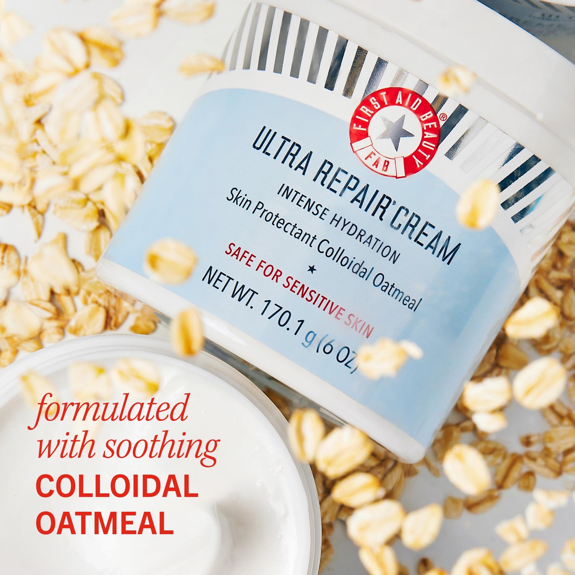 First Aid Beauty - Ultra Repair Cream, Intense Hydration Whipped Colloidal Oatmeal, Clinically Proven to Strengthen Skin Barrier in 7 Days - PrimeBioHealth - canada supplements