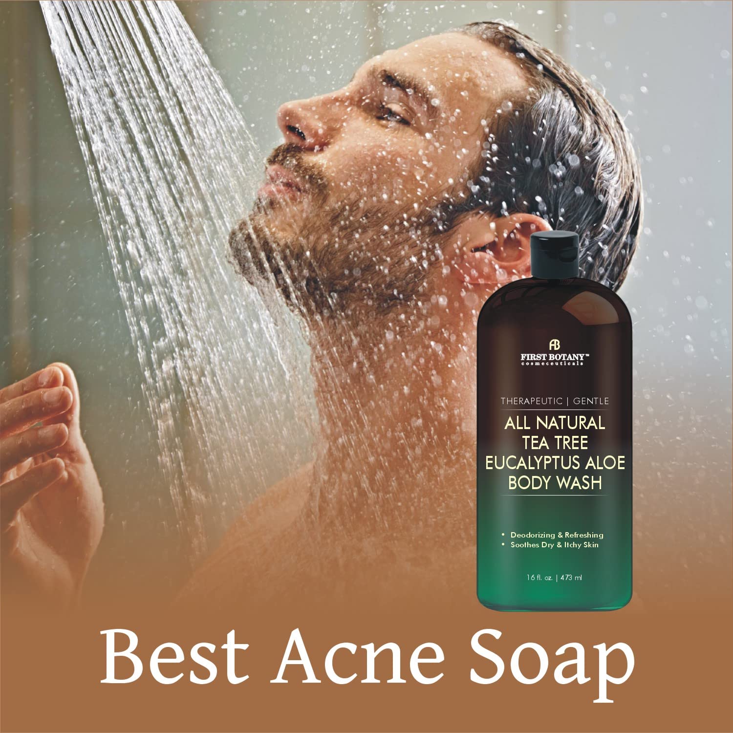 First Botany, ALL Natural Body Wash - Fights Body Odor, Athlete's Foot, Jock Itch, Nail Issues, Dandruff, Acne, Eczema - PrimeBioHealth - canada supplements
