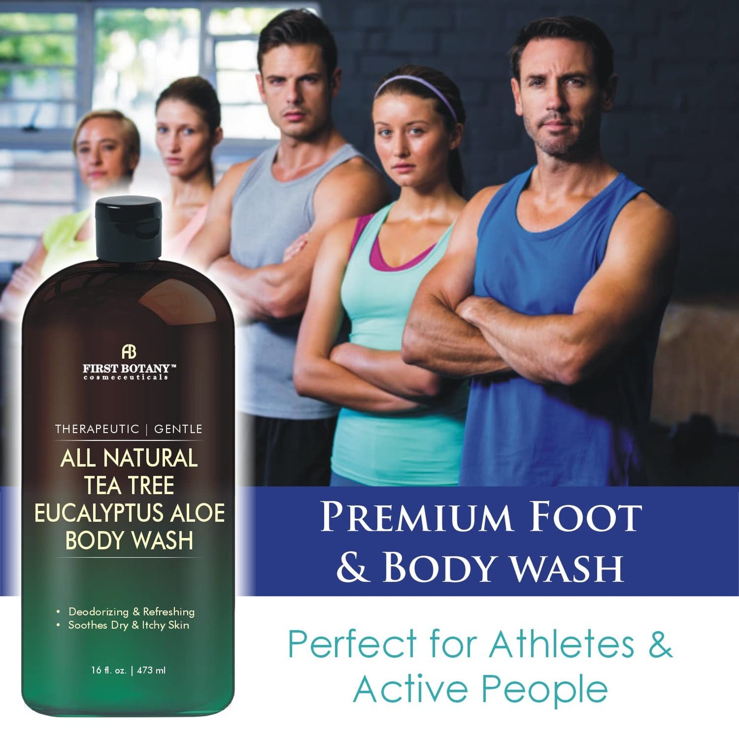 First Botany, ALL Natural Body Wash - Fights Body Odor, Athlete's Foot, Jock Itch, Nail Issues, Dandruff, Acne, Eczema - PrimeBioHealth - canada supplements