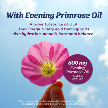Fish Oil Omega 3 Supplements for Women | DHA + EPA | Heart Health, Hormone Balance, Skin & Wellness Support | 600MG Omega3 + 800MG Evening Primrose Oil - PrimeBioHealth - canada supplements