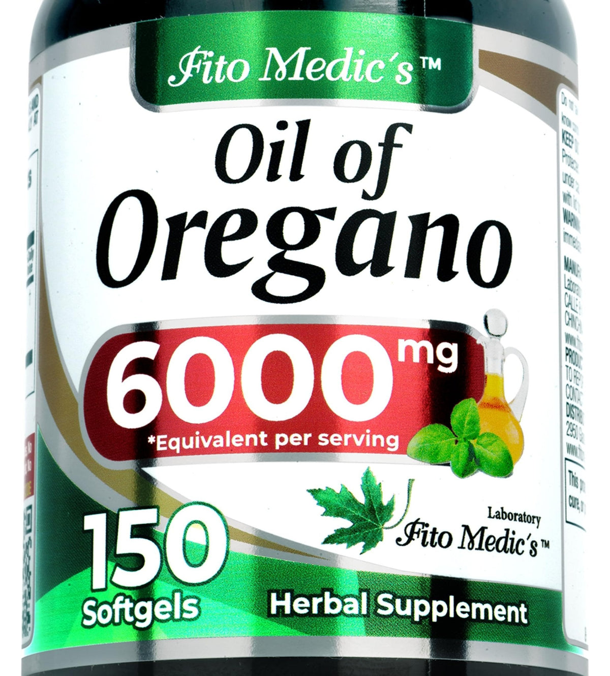 FITO MEDIC'S Lab | Oil of Oregano | 150 softgels | Oregano Oil | Herbal Supplement. - PrimeBioHealth - canada supplements
