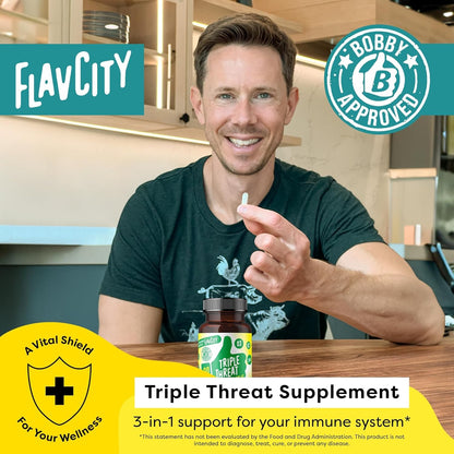 FlavCity Vitamin D3, K2 & Zinc - Triple Threat Supplement - Daily or Seasonal Immune Support - Vitamin D with K2 for Enhanced Absorption - PrimeBioHealth - canada supplements