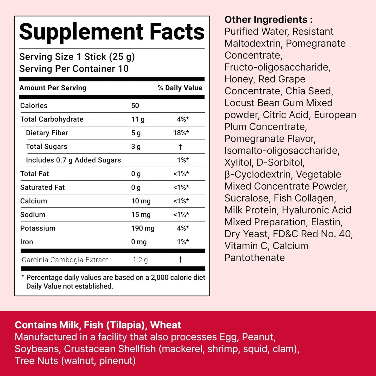FOODOLOGY Coleology Cutting Stick Jelly (Pomegranate) – Dietary Fiber Supplement for Healthy Weight Management, Chia Seeds & Garcinia Cambogia - PrimeBioHealth - canada supplements
