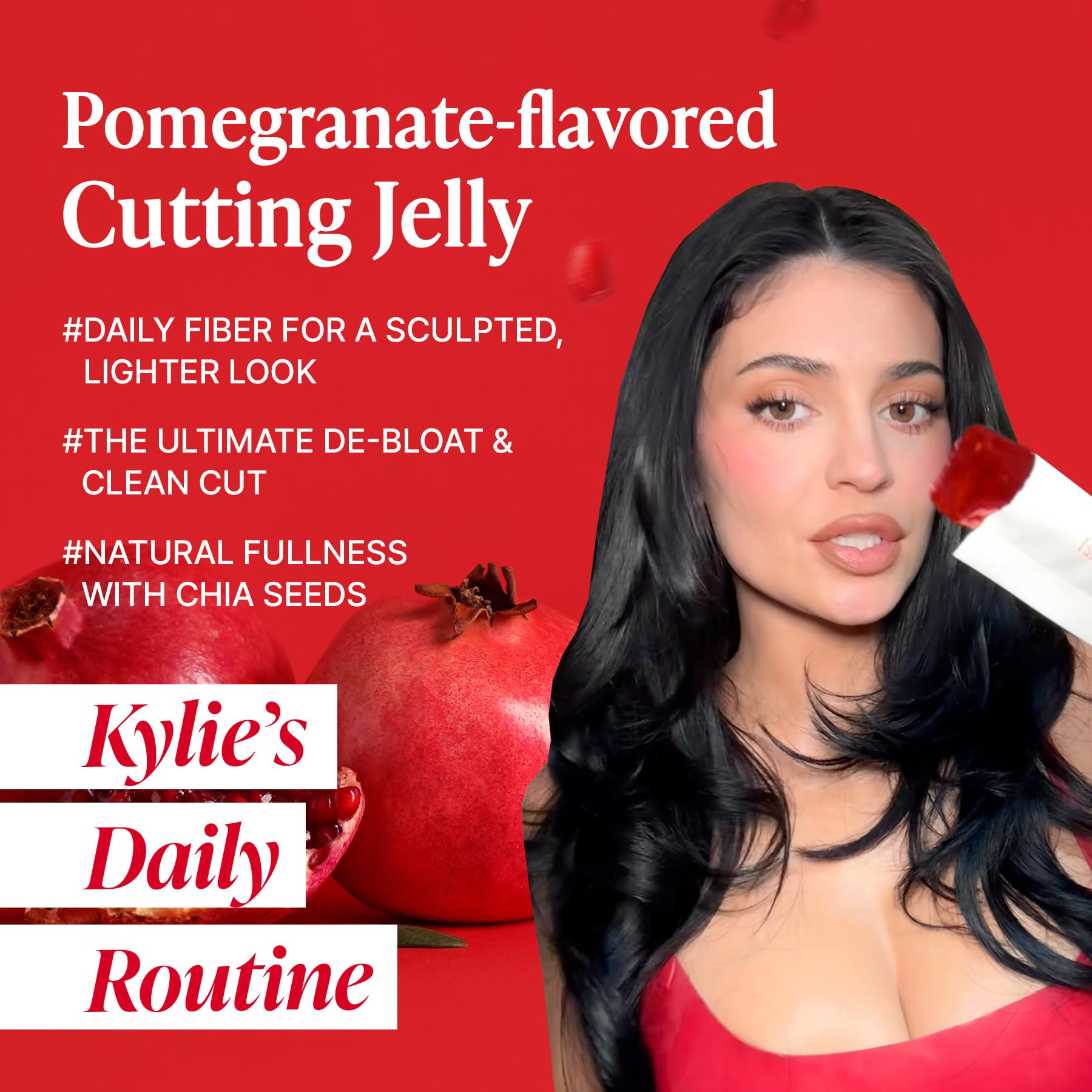 FOODOLOGY Coleology Cutting Stick Jelly (Pomegranate) – Dietary Fiber Supplement for Healthy Weight Management, Chia Seeds & Garcinia Cambogia - PrimeBioHealth - canada supplements