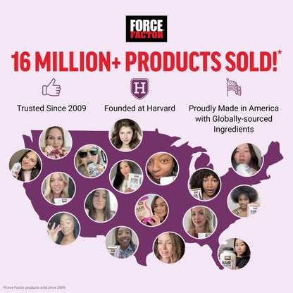 Force Factor Hair Growth Accelerator Soft Chews, Hair Growth Vitamins for Women and Men with Clinically Studied Lustriva and Biotin, Promotes Thicker - PrimeBioHealth - canada supplements