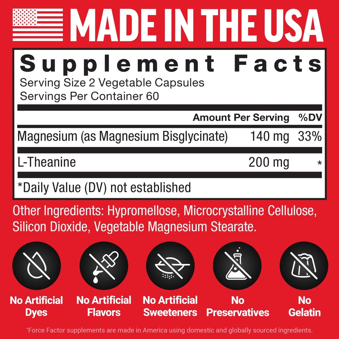 Force Factor Magnesium + L-Theanine, Magnesium Bisglycinate Supplement to Support Bones, Muscles, Nerves, Relaxation, and Mood, Vegan - PrimeBioHealth - canada supplements