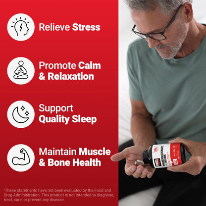 Force Factor Magnesium + L-Theanine, Magnesium Bisglycinate Supplement to Support Bones, Muscles, Nerves, Relaxation, and Mood, Vegan - PrimeBioHealth - canada supplements