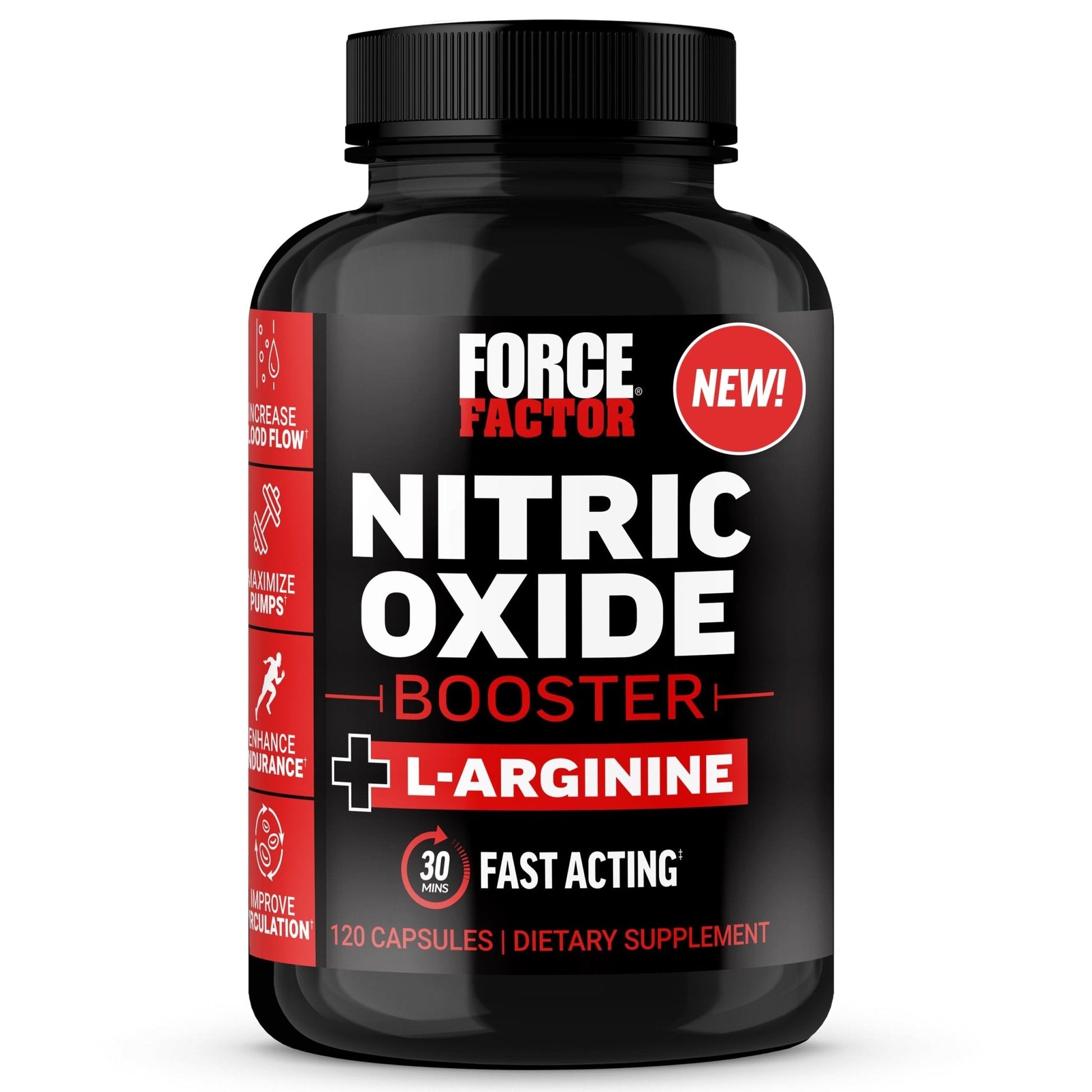 Force Factor Nitric Oxide Booster, Fast-Acting Formula with L-Arginine, Boosts Nitric Oxide Levels, Maximize Muscle Pumps, Enhance Endurance - PrimeBioHealth - canada supplements