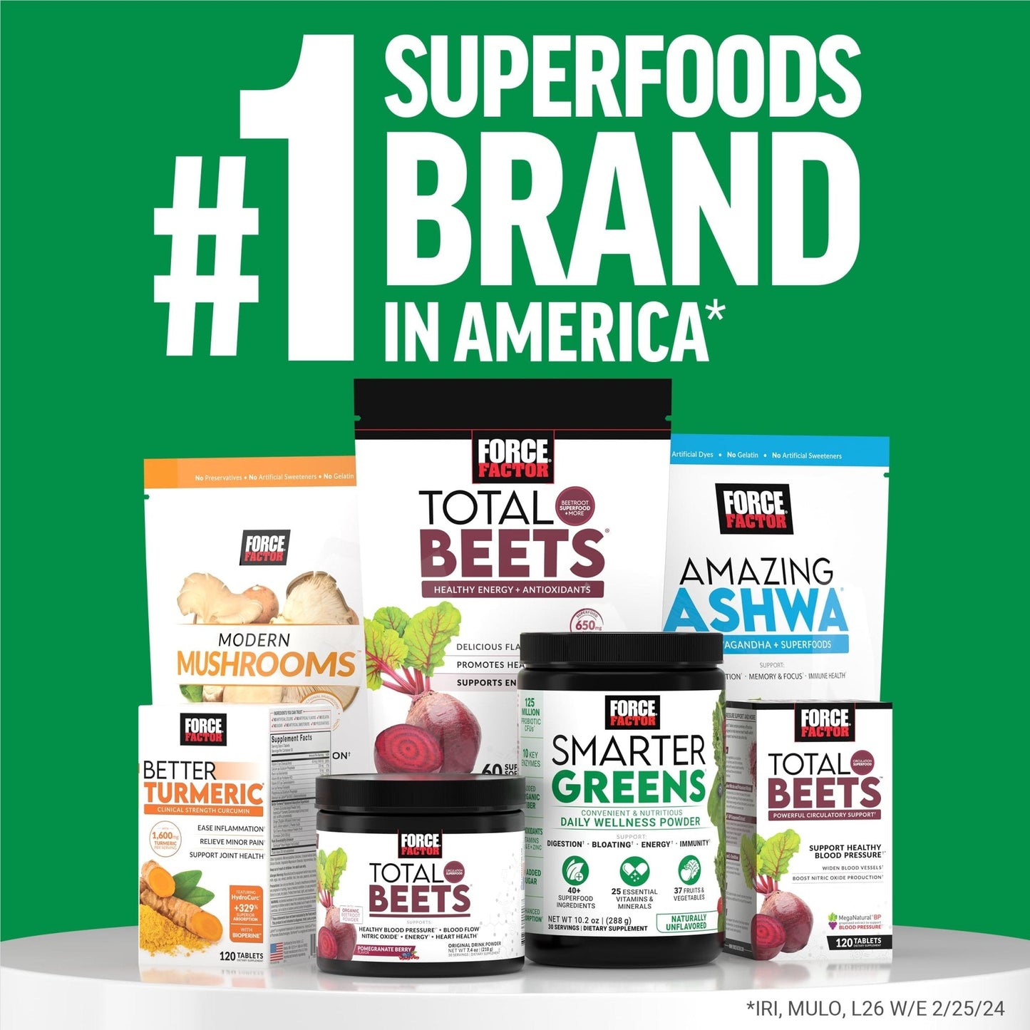Force Factor Smarter Greens Daily Wellness Powder, Greens Superfood Powder to Support Gut Health, Bloating, & Digestion, with 40+ Superfoods - PrimeBioHealth - canada supplements