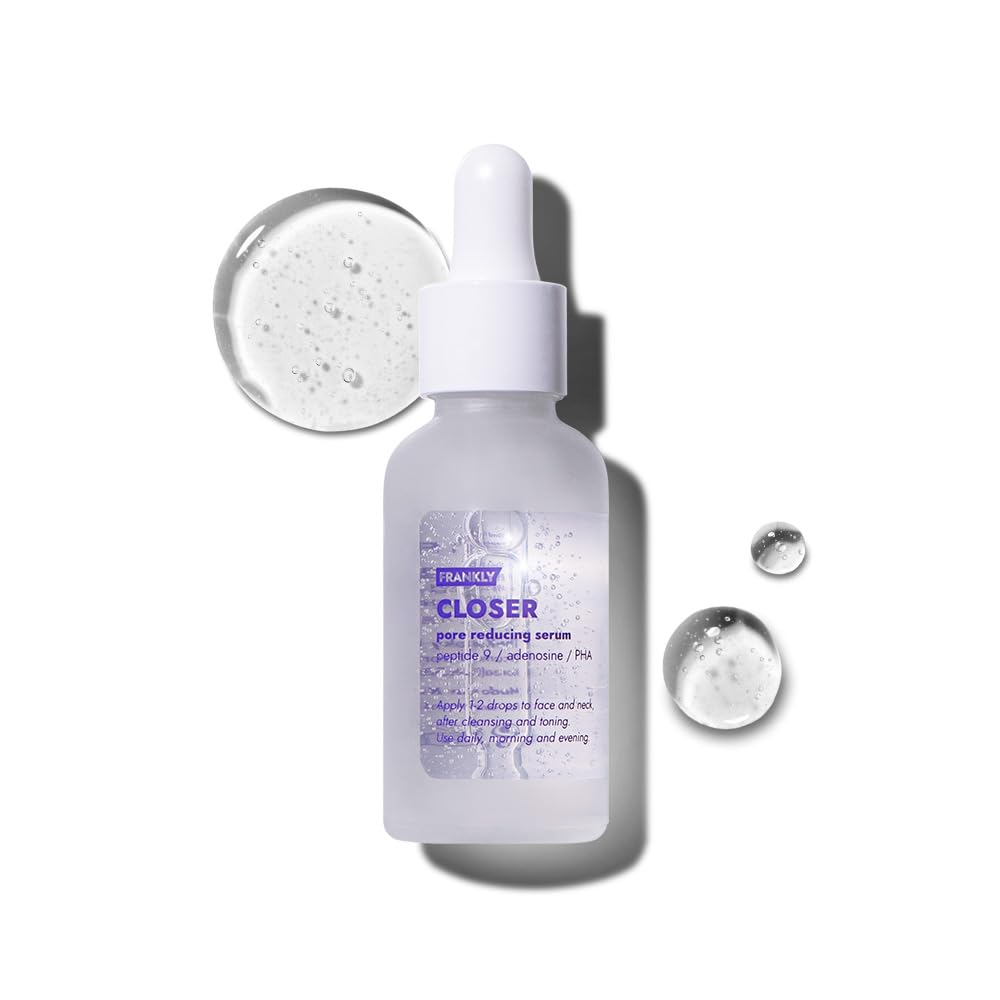 FRANKLY Closer Serum | Pore Minimizer Serum | 9 Peptides, Vegan Collagen, Adenosine, PHA | Korean Pore Minimizer for Glass Skin - PrimeBioHealth - canada supplements
