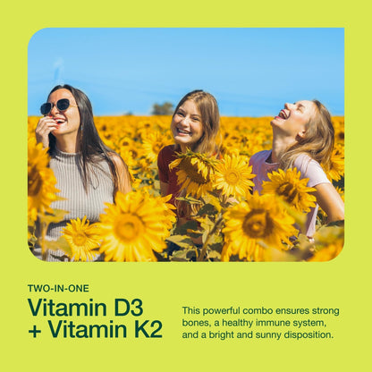 Fresh Nutrition Vegan Vitamin D3 + K2 Capsules - 5000 IU D3 + 100mcg K2 as MK-7 for Optimal Absorption - Immune Health, Bone Health, Mood - Non GMO - 90 Capsules, 3 Month Supply - PrimeBioHealth - canada supplements