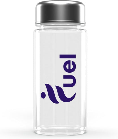 Fuel Protein Shaker Bottle with Metal Lid, Sports Water Bottle, Leak Proof Plastic Water Bottles BPA Free, Reusable, Dishwasher Safe, Perfect for Travel, School, Outdoors, Gym and Fitness Sports - PrimeBioHealth - canada supplements